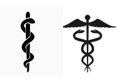 Asclepsius and Caduceus