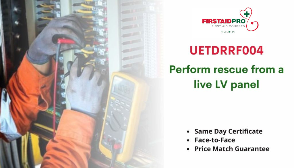 Perform rescue from a live LV panel in Adelaide