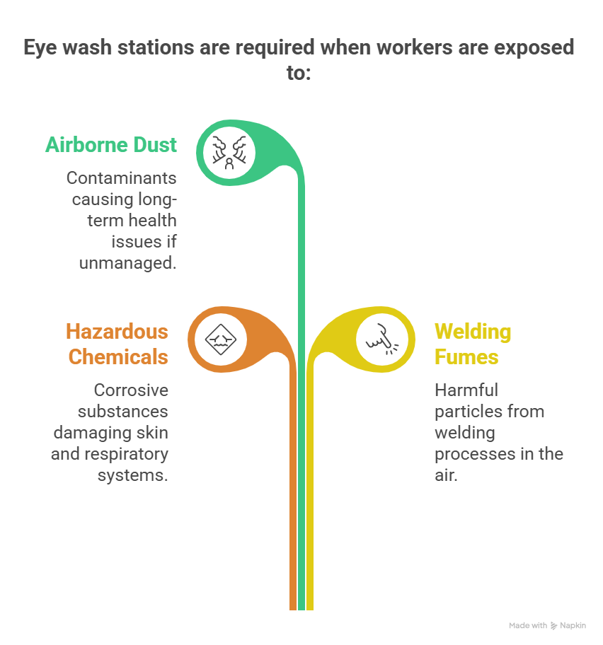 eye wash station requirements