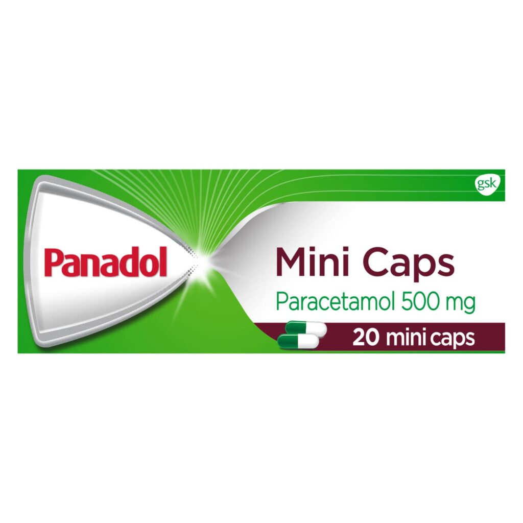 paracetamol - Panadol packet of mini capsules