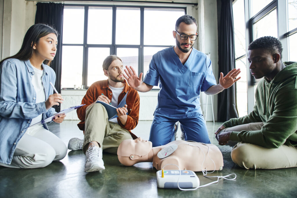 CPR with AED training